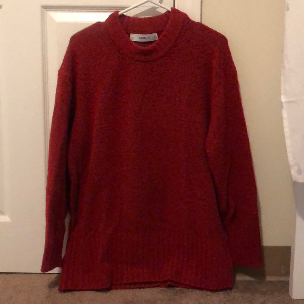 Zara Red Knit Sweater